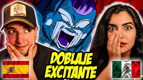 Espa Oles Reaccionan A Dragon Ball Doblaje Latinogoku Vs Freezer Y