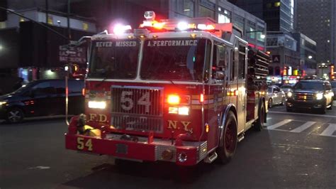 FDNY Fire Engine 54 Responding YouTube