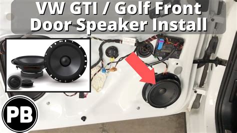 Vw Gti Golf Front Door Speaker And Tweeter Install Youtube