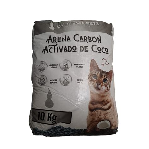 Arena Para Gatos Calabaza Con Carb N Activado Kg Keiko Mascotas