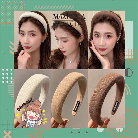 Jual Bando Wanita Jumbo Kain Tebal Headband Bandana Aksesoris Kepala