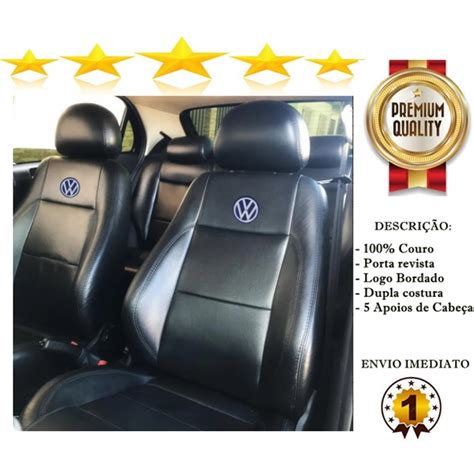 Capa De Banco Para Carro Em 100 Couro Automotivo Volkswagen Gol Voyage