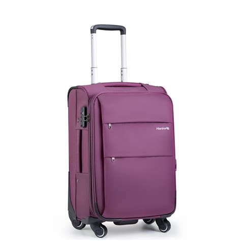 Hanke 20 Softside Expandable Carry On Luggage With Spinner Wheels