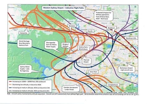 Sydney Flight Paths Noise Map