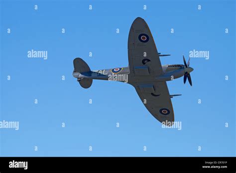 Supermarine Spitfire British And Allied WWII Fighter Plane Stock