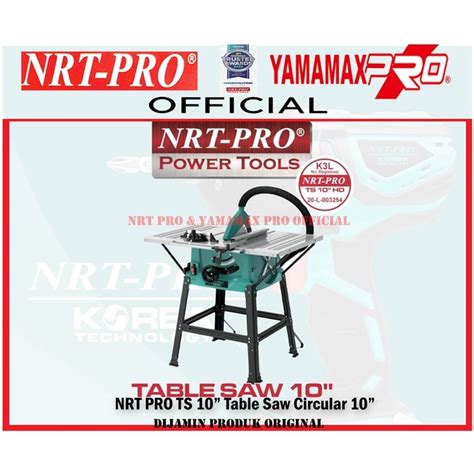 Jual NRT PRO TS 10 Table Saw Circular 10 Inch Meja Gergaji Potong Kayu