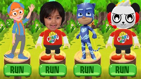 Tag With Ryan Kaji Combo Panda Skin Vs Pj Masks Catboy Vs Blippi Fun