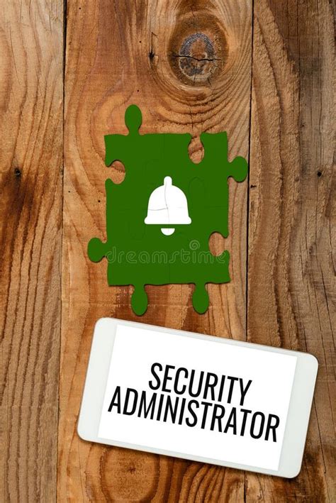 Writing Displaying Text Security Administrator Word Written On The
