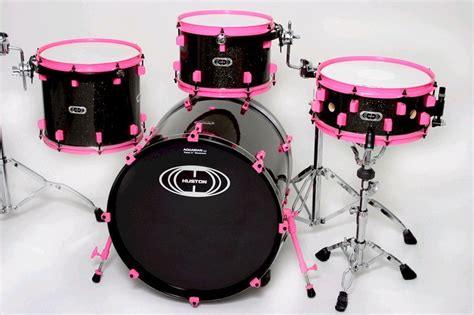 Pink Drum Set For Sale Complete Full Size Kit With Cymbals And Stands