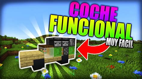 Como Hacer Un Coche Que Funciona En Minecraft Sin Mods Youtube