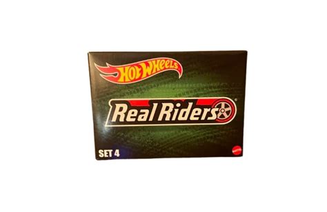 Hot Wheels Real Riders Set 4 GSB Toy Cars