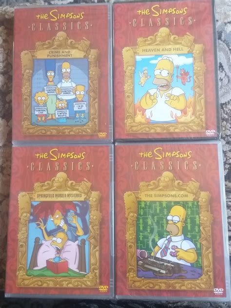 4 Stycken The Simpsons Classics Dvd Nya Inpla Köp På Tradera