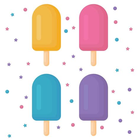 Página 22 Vectores e ilustraciones de Helados de colores para