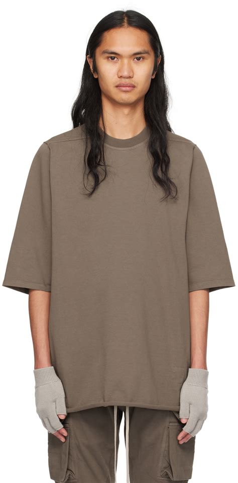 Rick Owens Drkshdw Gray Jumbo T Shirt Ssense