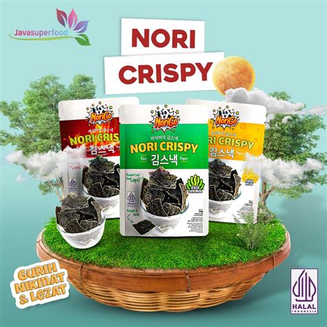 Jual Nori Crispy Seaweed Snack Rumput Laut Renyah Garing 20Gr Shopee