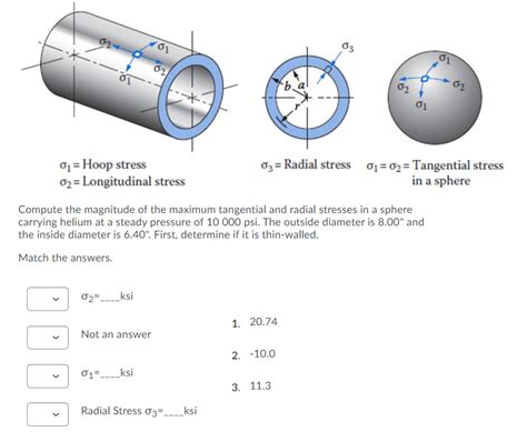 [solved] 701 03 01 02 01 02 02 01 1 Hoop Stress 63 Radial Stress Course Hero