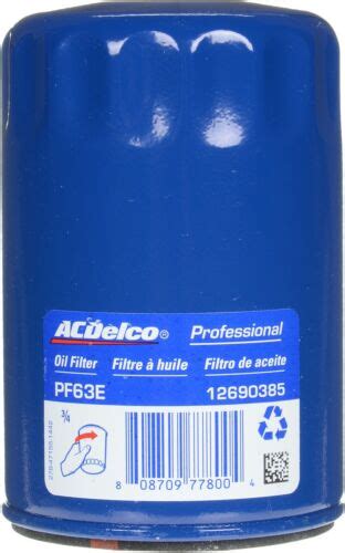 Genuine GM ACDelco Engine Oil Filter PF63 Not Pf63e Pf 63 EBay