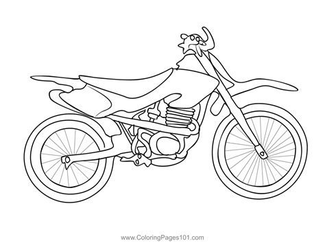 Bike Coloring Page