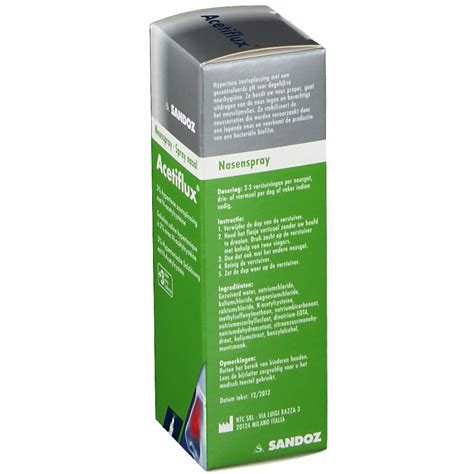 Sandoz Acetiflux Spray Nasal Ml Redcare Pharmacie