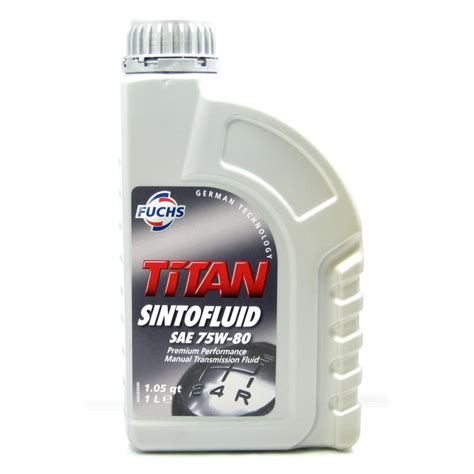 Fuchs Titan Sintofluid SAE 75W 80 Manual Gearbox Oil Autolusso New