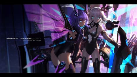 Video Game Hyperdimension Neptunia Anime Video Game Neptune (Hyperdimension Neptunia) Noire ...