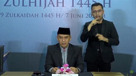 Hasil Sidang Isbat Awal Zulhijah Hari Raya Idul Adha 1445 H Jatuh Pada