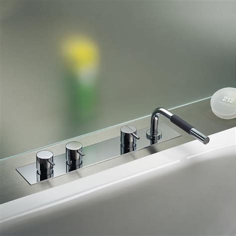 Vola Bk Two Handle Mixer For Bath Vola Available Colors Polished Chrome