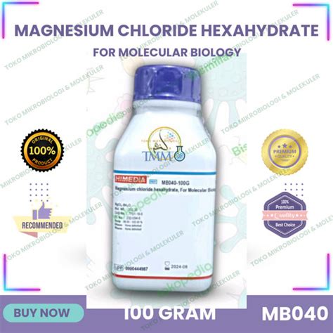 Jual Magnesium Chloride Hexahydrate For Mol Biology MgCl2 6H2O 100