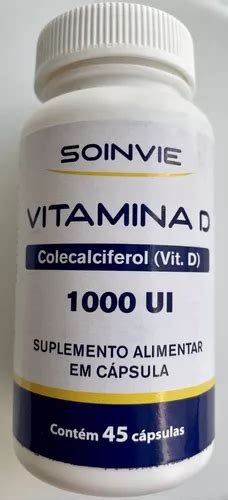 Vitamina D Colecalciferol Ui Soinvie Caps Imunidade Sabor Sem