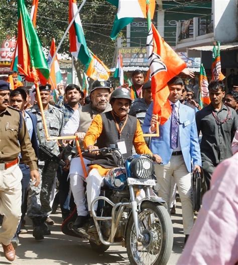 Bjp National President Shri Amit Shah Flagging Off Bjps Nationwide