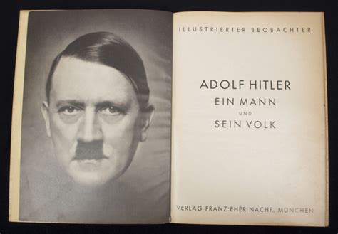 Book Adolf Hitler Ein Mann Und Sein Volk Luxuary Edition 1935