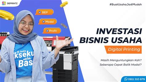 Perhitungan Investasi Modal Laba BEP Untuk Bisnis Usaha Percetakan