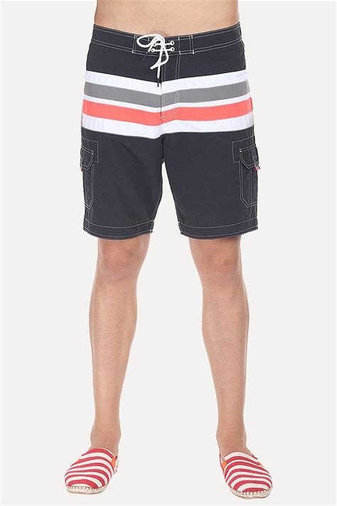 Best Nylon Swim Shorts Online For Men In Blace White Grey And Orange