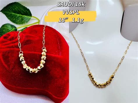 Only P Gram K Saudi Gold Necklace Women S Fashion Jewelry