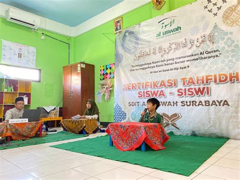 Sertifikasi Tahfidz Sdit Al Uswah Ke Siswa Kelas Hafal Juz