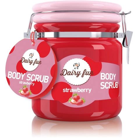 Delia Dairy Fun Body Scrub Strawberry Gommage Pour Le Corps Fraise