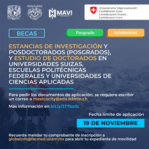 Becas Para Estancias De Investigación Y Posdoctorados Posgrados Y