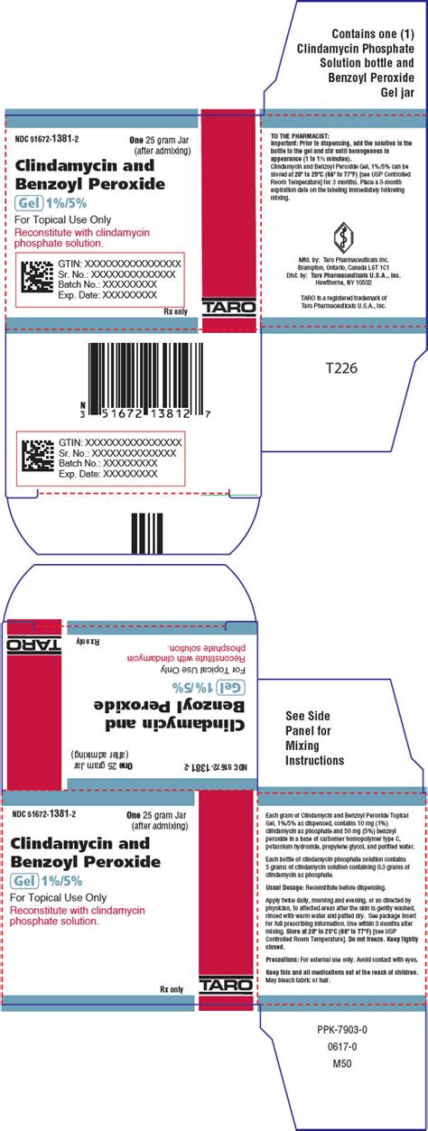 Dailymed Clindamycin Phosphate And Benzoyl Peroxide Clindamycin And