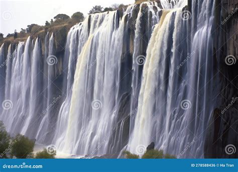 Iguassu Falls One Of The Most Powerful Waterfalls In The World Stock