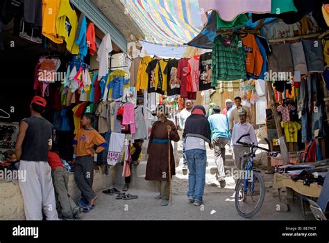 Leh market. Ladakh. India Stock Photo - Alamy