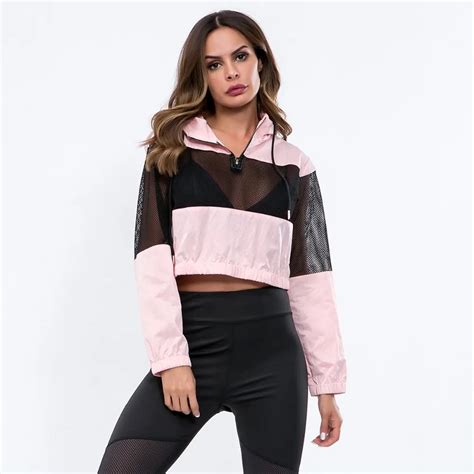 Stand Collar Sports Jackets Women Long Sleeve Coat Sportswear Zipper