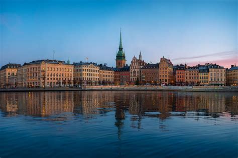 Wall Mural Stockholm Old Town At Morning From Scandiwall Wallpassion Co