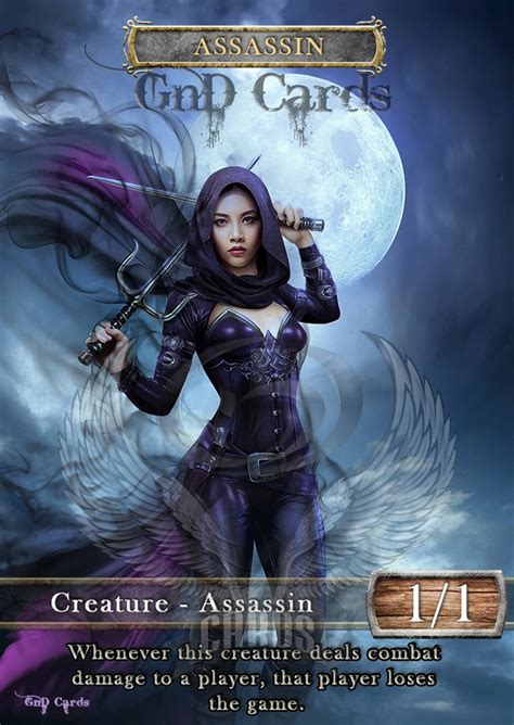 Assassin 5 Tcg Token Custom Altered Etsy