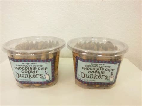 2 Packs Trader Joes Chocolatey Coated Chocolate Chip Dunkers 24 Oz