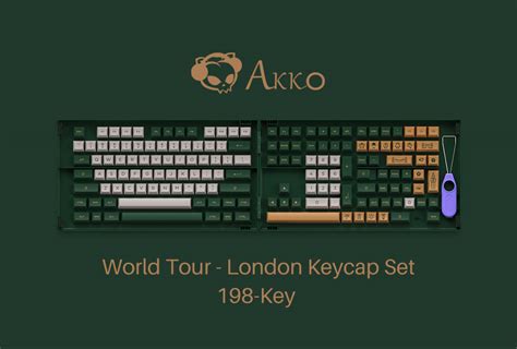 AKKO World Tour London ASA Keycap Set