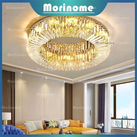 Jual Lampu Gantung Kristal Ruang Tamu 60cm Chandelier Lampu Plafon