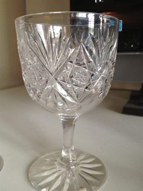 Cut glass wine glasses | Collectors Weekly