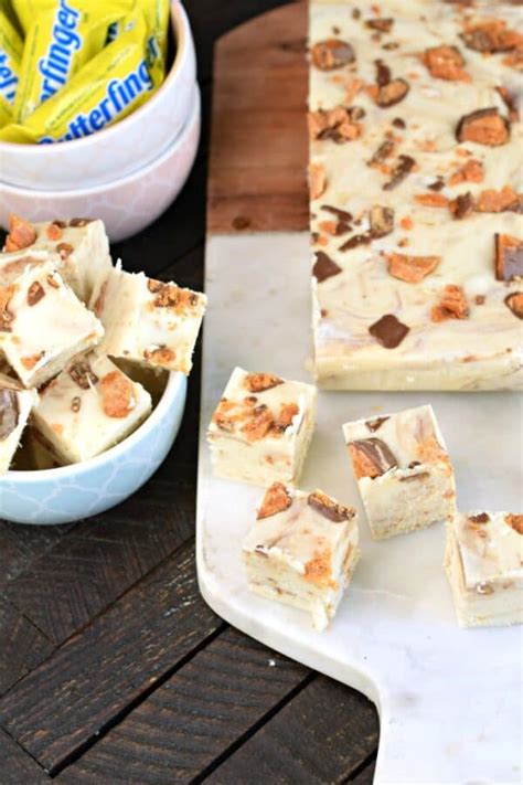 Homemade Butterfinger Fudge Recipe Shugary Sweets