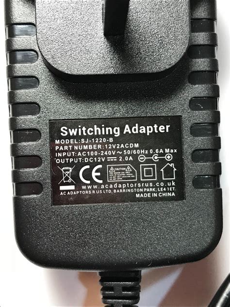 V Ac Dc Switching Adapter Western Digital Wd External Hard Drive