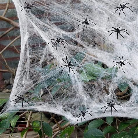 SZTUCZNA DUŻA PAJĘCZYNA BIAŁA PAJĄKI NA HALLOWEEN 14014451129 Allegro pl